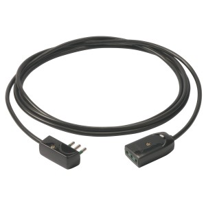 Prolunga t.b.t. nera con spina e presa.