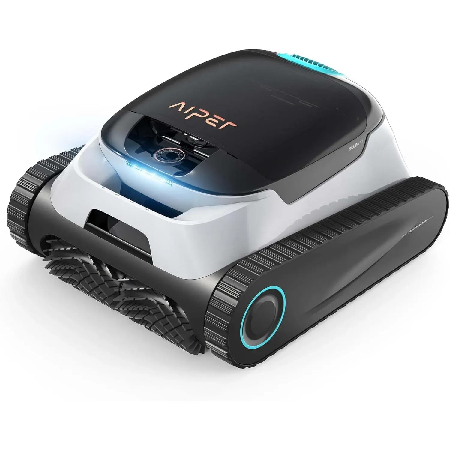 Robot per piscina Aiper, pulitore per piscina senza fili con cingoli.