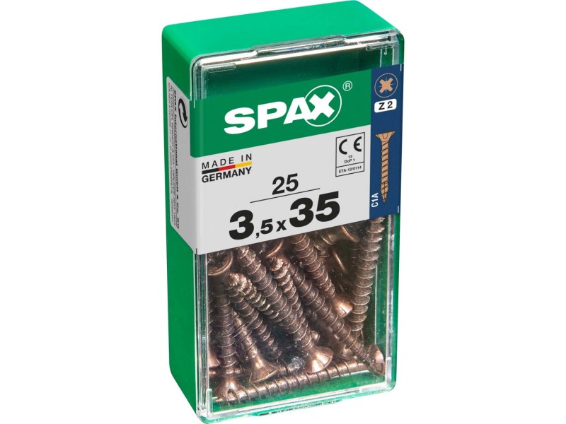 Spax Pozi GIALLO Viti Per Legno Con Svasatura-diverse Dimensioni