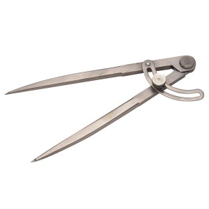 Compasso ad arco LUX-Tools, lunghezza gambo 200 mm, per tracciare curve.