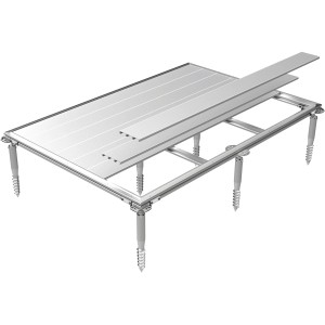 Biohort Smartbase Plus GS 190 fondazione per casetta da giardino in alluminio con viti di terra.