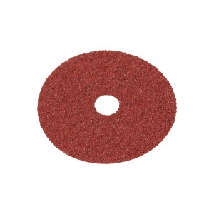 Disco abrasivo LUX, 125 mm, grana 24 per smerigliatrice angolare. Disco abrasivo rosso con foro centrale.