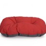 Cuscino per cani rosso di t.b.t., comodo letto per animali domestici.