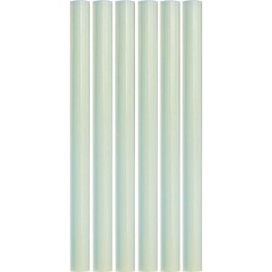 Diverse cartucce di colla a caldo trasparenti LUX per pistola a colla a caldo, diametro 11mm.