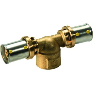 Raccordo a T in ottone per tubi, un Raccordi a pressione.