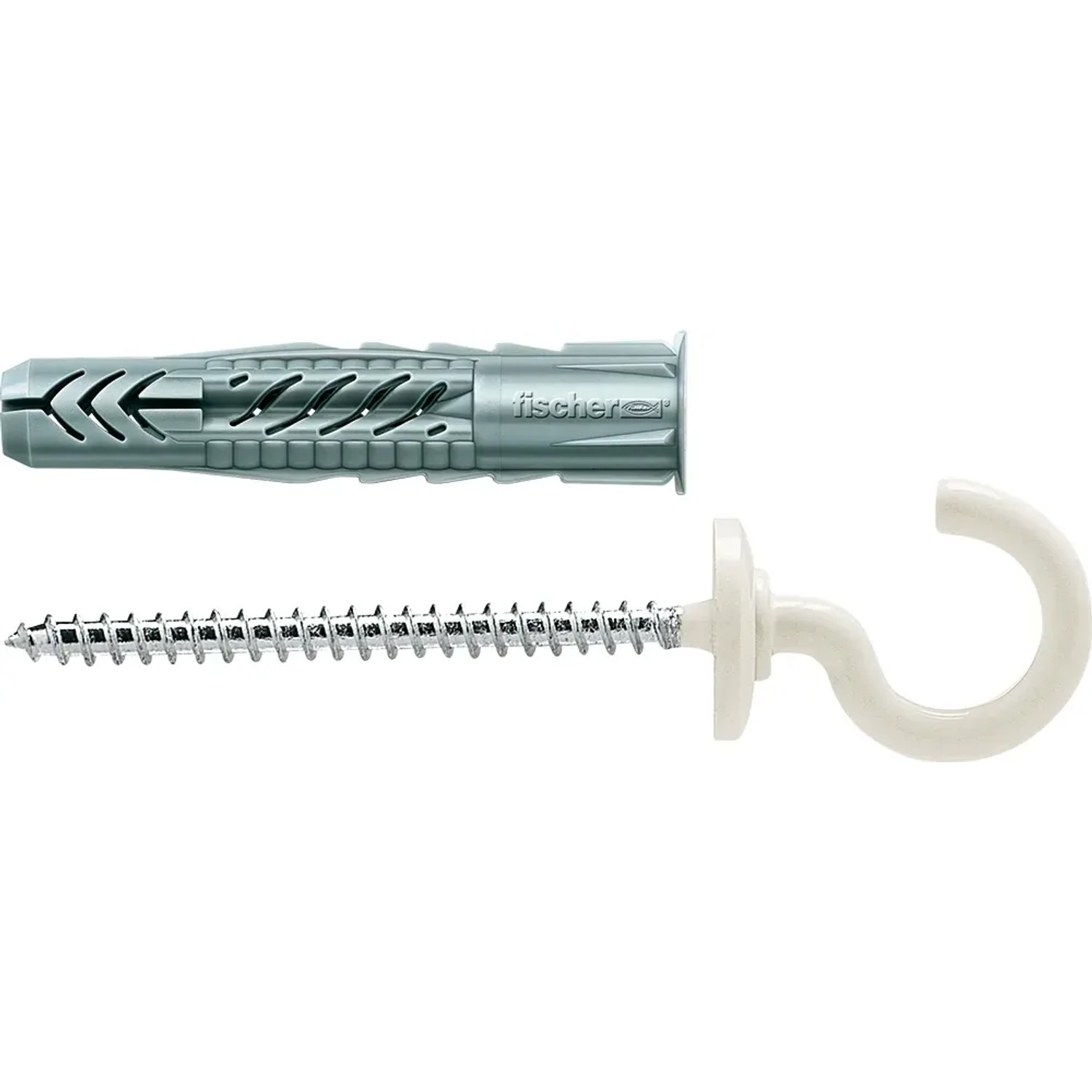 Fischer Tassello universale UX 8x50 con gancio tondo, adatto a diversi materiali.
