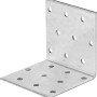 Staffa angolare zincata 60x60x50 mm, set da 20 per strutture in legno.