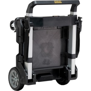 Stanley FatMax TStak Trolley: Carrello portautensili pieghevole in alluminio per un facile trasporto.
