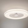 Plafoniera LED ventilatore Borea 46W 5500LM CCT dimm 59,5x15,5 cm bianco