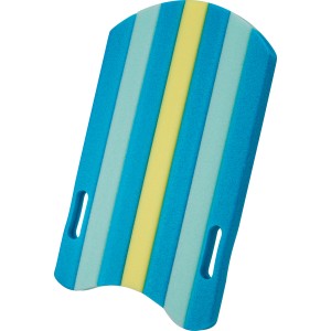 Tavoletta t.b.t. con strisce blu e gialle per corsi di nuoto.