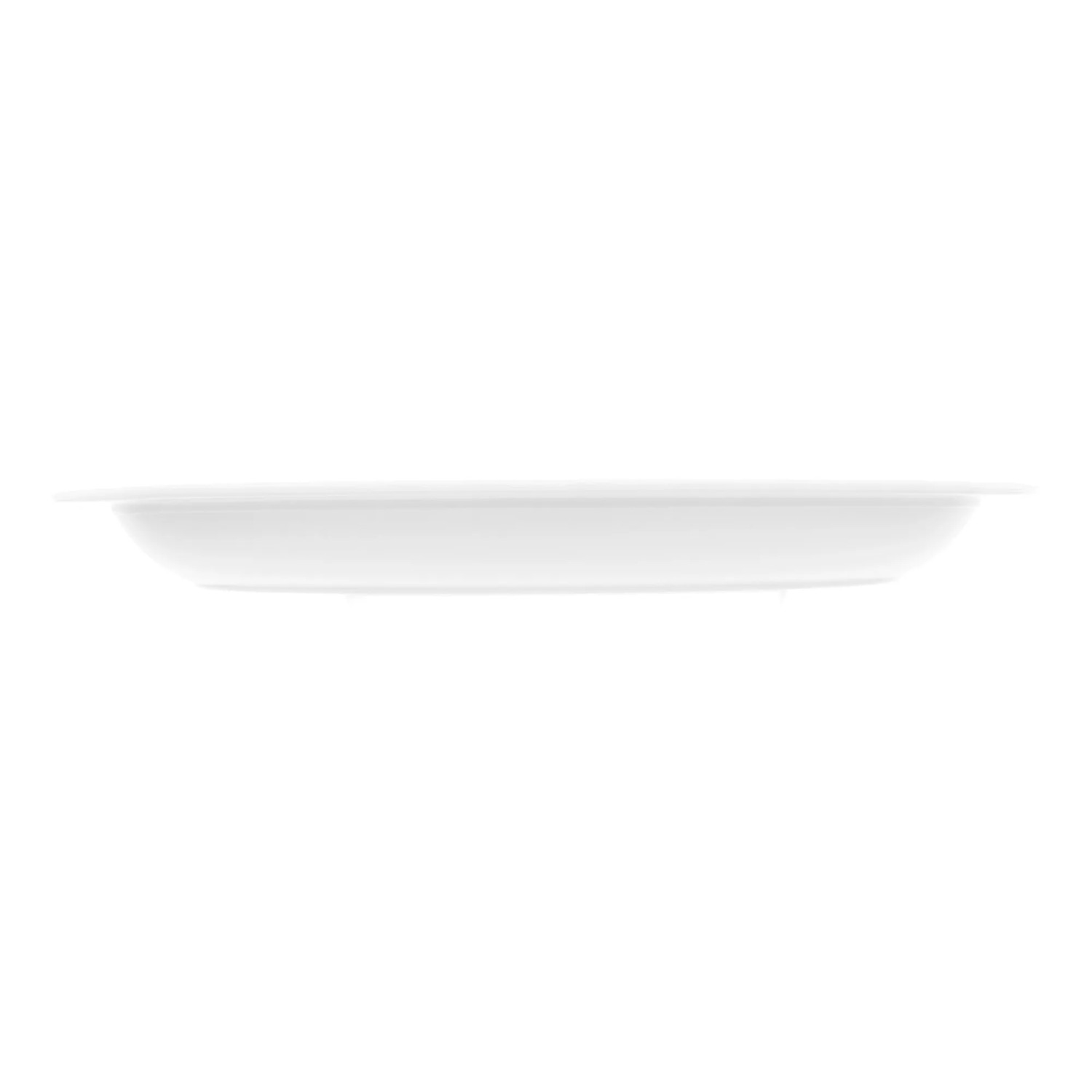 Piatto bianco t.b.t. per campeggio e outdoor.