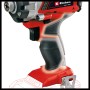 Dettaglio: Avvitatore a impulsi a batteria Einhell TE-CI 18/1 Li Solo rosso. Impugnatura ergonomica per una presa sicura.