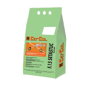Sacco di stucco per fughe CerCol F.15 Setastuc, cemento per fugare piastrelle fino a 6 mm.