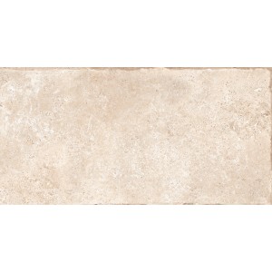 Piastrella da pavimento in gres porcellanato beige Roma, 62x31 cm, effetto pietra opaco per interni ed esterni.