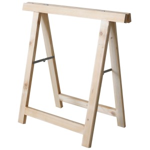 Cavalletto in legno per Ripiani in legno, ideale per progetti fai-da-te.