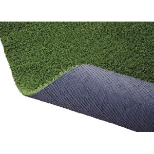 Erba sintetica t.b.t. con superficie verde e retro scuro.