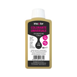 Flacone di colorante universale iriscolor (colore: ocra), 50ml.