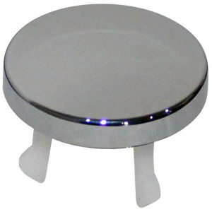 t.b.t. Tappi Lavandino (tappo lavandino) lucido con perno di fissaggio bianco.