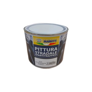 Barattolo di pittura stradale bianca