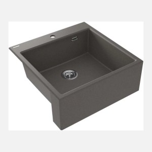 Lavello 1 vasca Idrostile Güines 610x214 mm Antracite metallizzato