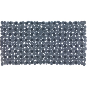 Tappetino per vasca Wenko Paradise antracite, 71x36cm, con struttura antiscivolo e ventose per una presa sicura nella vasca.