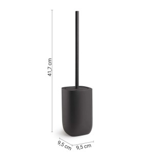 Scopino bagno Ylenia in resina nero matt