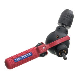 Testa angolare a 360 gradi LUX per trapani e avvitatori a batteria, per forare in aree difficili da raggiungere.