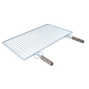 Griglia per barbecue con manici in legno per Utensili ed accessori per il barbecue.