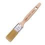 Pennello t.b.t. con manico in legno e setole chiare.