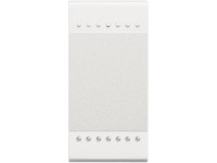 BTicino L4804PB Placca 4 Moduli Bianca - Per Interruttori E Prese, Certificazione IMQ