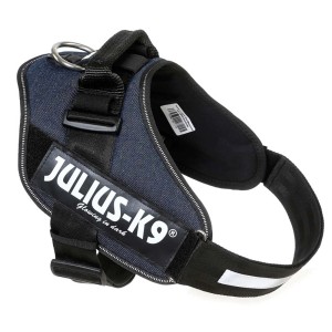 Pettorina per cani Julius-K9 IDC Power, blu, con elementi riflettenti.