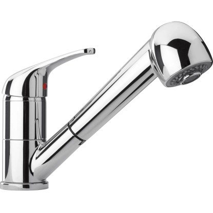 Paini miscelatore lavello canna bassa doccetta estraibile Dream cromo