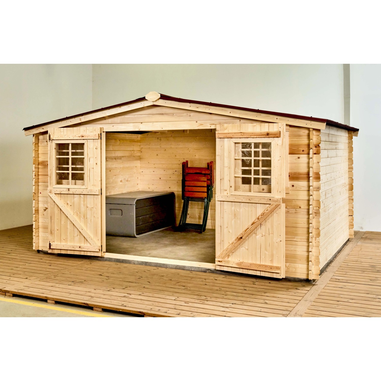 Casetta da giardino in legno sp 28 mm H207xL416xP304 cm_13