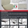 t.b.t. per sedili auto, beige. Accessori auto interni.