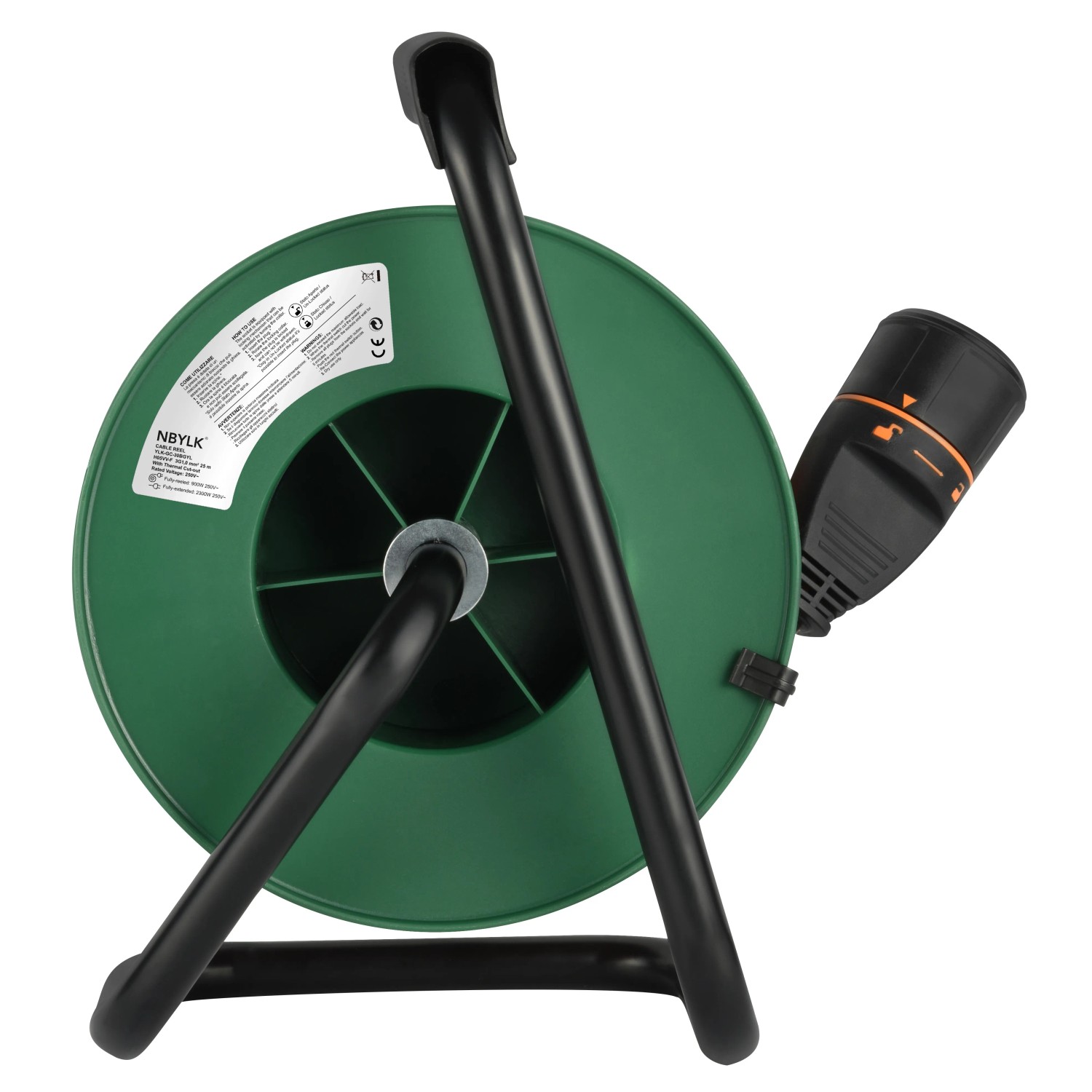 Avvolgicavo Outdoor Revolution 25m – Bobina Portatile Per Campeggio E Cavi Elettrici, Grigio Grafite