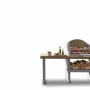 Barbecue a carbonella Palazzetti Vasto griglia 68x40 cm in cemento