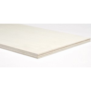 Pannello in legno t.b.t. chiaro, vista dettagliata degli strati.