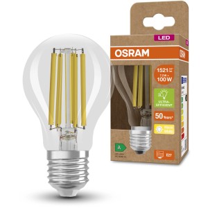 Lampadina LED Osram E27, 7.2W, 1521lm, vetro trasparente.