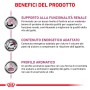 Vantaggi del prodotto t.b.t. cibo secco per gatti: funzione renale, contenuto energetico, profilo aromatico.