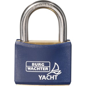 Lucchetto Burg Wächter Yacht 460 NI 40, blu, con arco in acciaio inox.