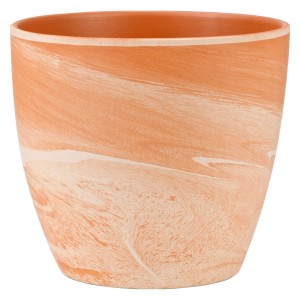 Scheurich vaso decorativo 920, Ø 28 cm, design Canyon, vaso da fiori in ceramica per interni.