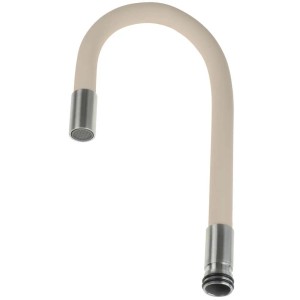 Beccuccio rubinetto cucina silicone flessibile Matanzas 485 mm acciaio