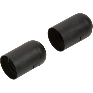 Componente paralume nero t.b.t. per la costruzione di lampade.