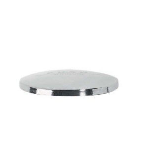 Tappo di scarico cromato per sifoni lavabo.