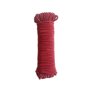 Cinghia di tensionamento/fissaggio rossa t.b.t. arrotolata per il fissaggio del carico.