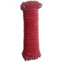 Cinghia di tensionamento/fissaggio rossa t.b.t. arrotolata per il fissaggio del carico.