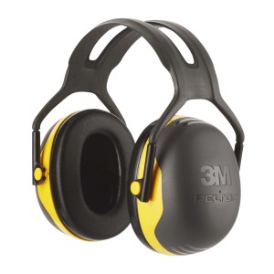 Cuffie antirumore 3M Peltor X2A: Protezione acustica confortevole nero/giallo per ambienti rumorosi.
