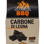 Sacco di carbone di legna per barbecue, 3kg, facile da accendere e depurato.