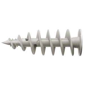 Dettaglio di un tassello t.b.t., a spirale, per cartongesso.