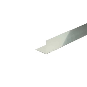 Profilo angolare 1 m alluminio anodizzato 25x25x1000 mm nichel opaco